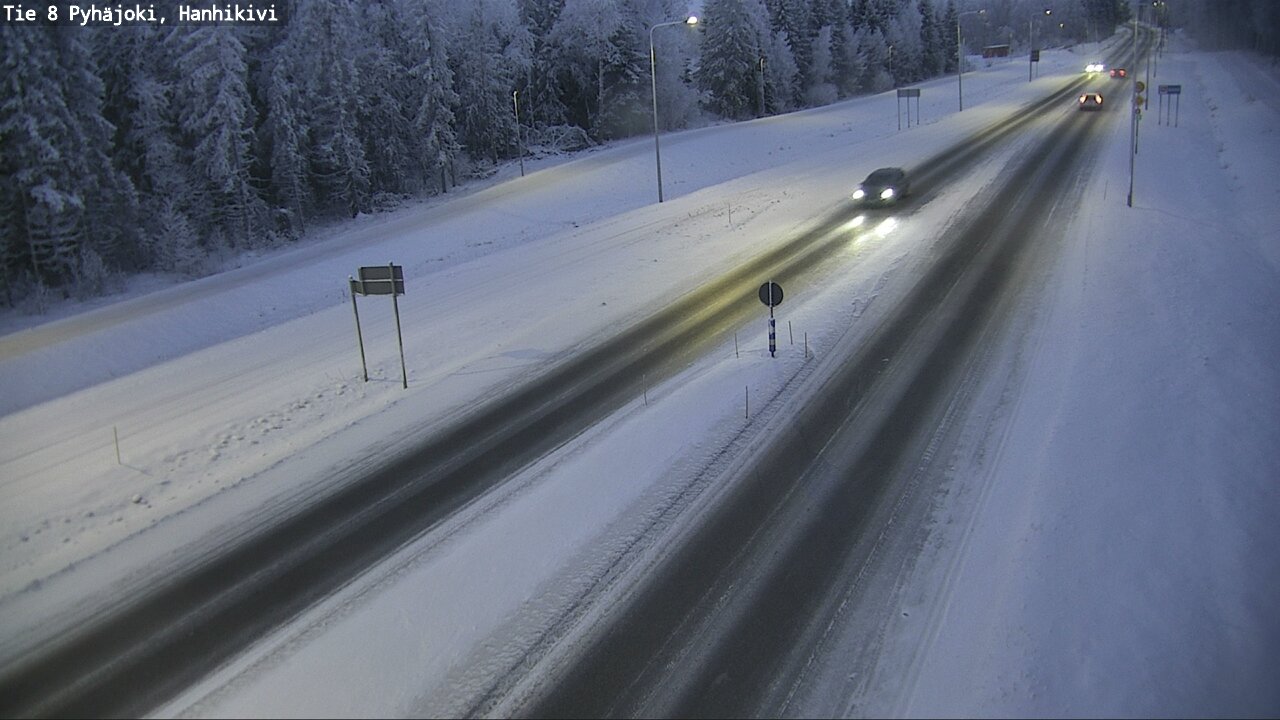 Weather Camera Image Road 8 Pyhäjoki, Hanhikivi, Pyhäjoki, Pohjois-Pohjanmaa