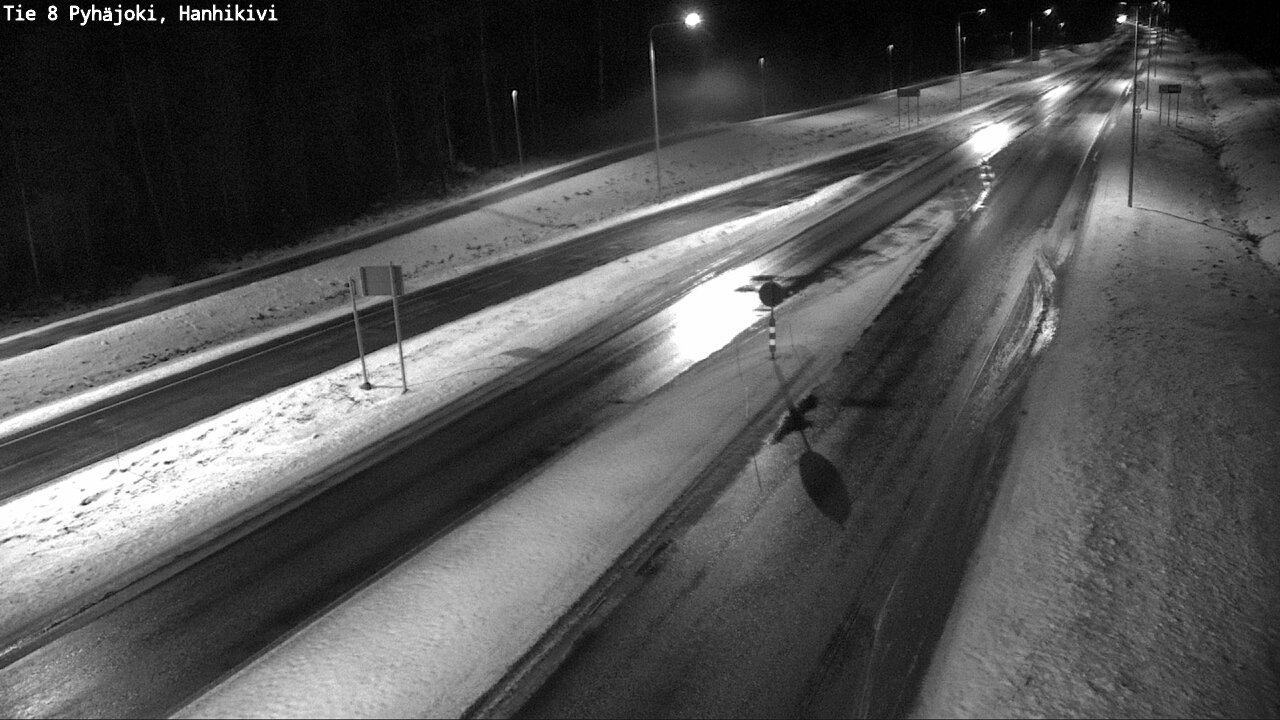 Weather Camera Image Väg 8 Pyhäjoki, Hanhikivi, Pyhäjoki, Pohjois-Pohjanmaa