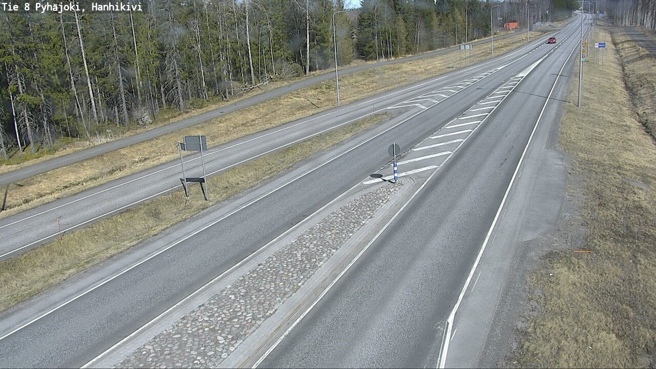 Weather Camera Image Väg 8 Pyhäjoki, Hanhikivi, Pyhäjoki, Pohjois-Pohjanmaa