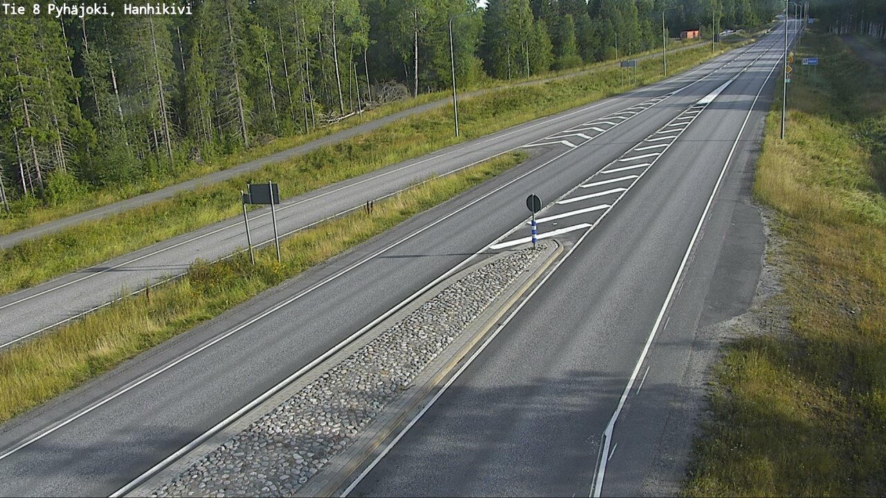 Weather Camera Image Road 8 Pyhäjoki, Hanhikivi, Pyhäjoki, Pohjois-Pohjanmaa