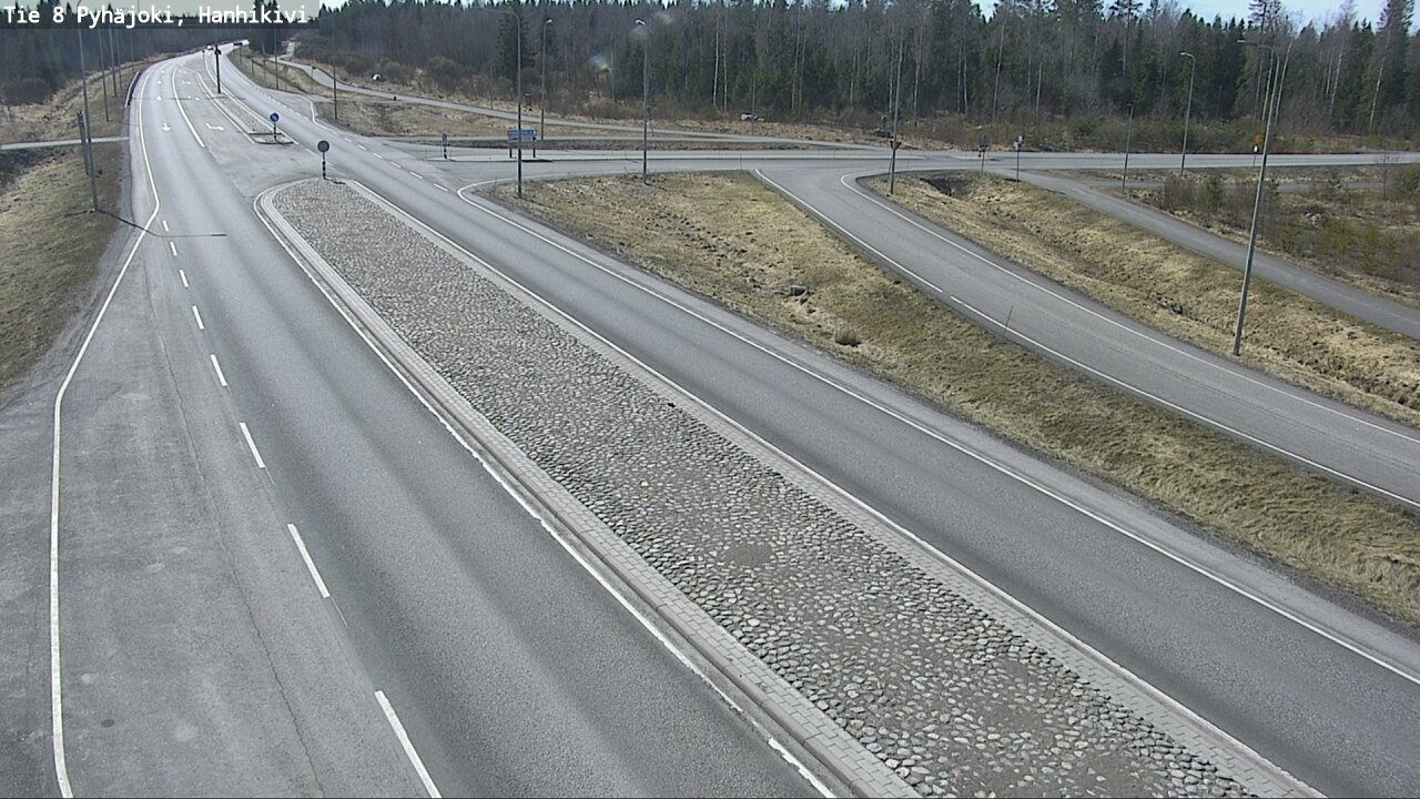 Weather Camera Image Väg 8 Pyhäjoki, Hanhikivi, Pyhäjoki, Pohjois-Pohjanmaa