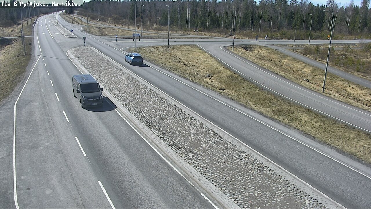 Weather Camera Image Väg 8 Pyhäjoki, Hanhikivi, Pyhäjoki, Pohjois-Pohjanmaa