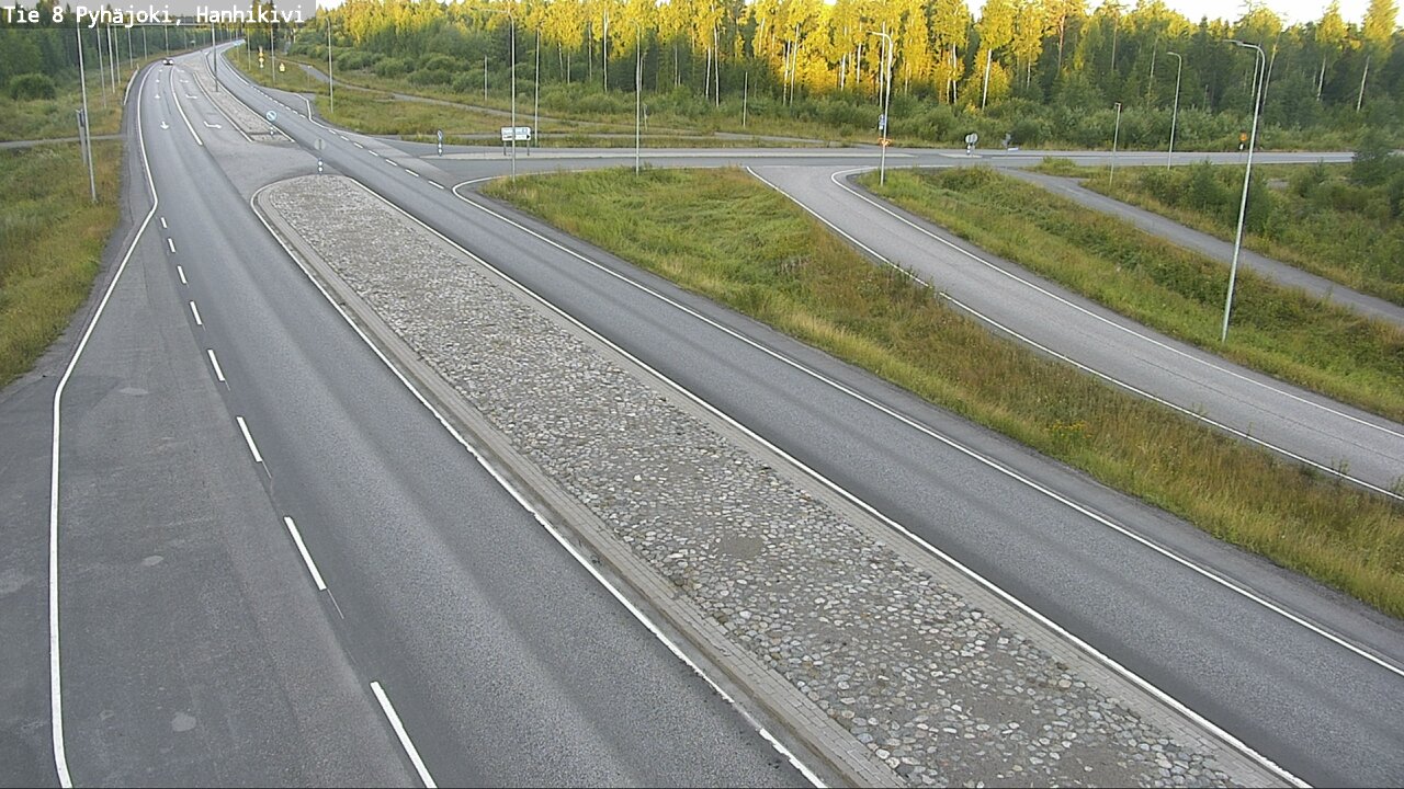 Weather Camera Image Väg 8 Pyhäjoki, Hanhikivi, Pyhäjoki, Pohjois-Pohjanmaa