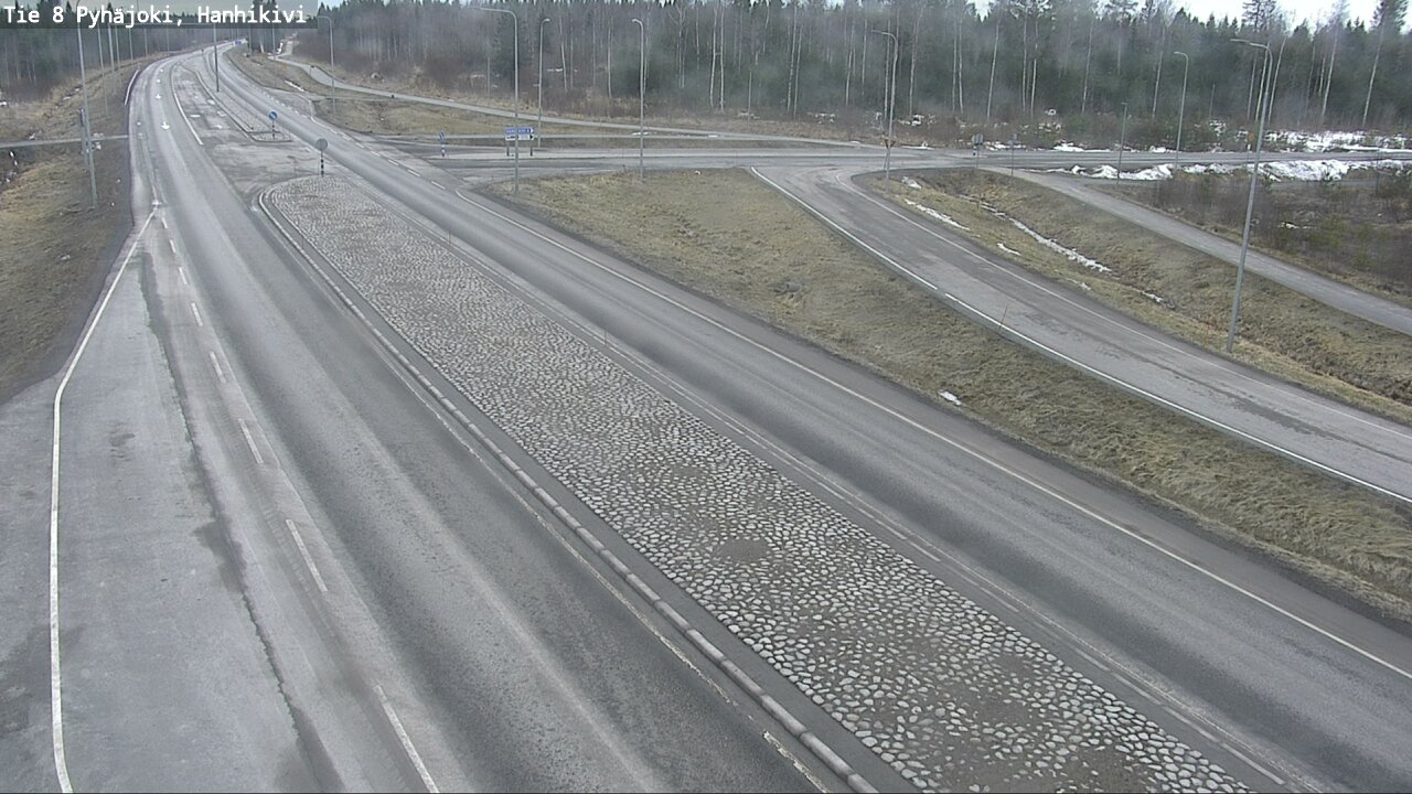 Weather Camera Image Road 8 Pyhäjoki, Hanhikivi, Pyhäjoki, Pohjois-Pohjanmaa