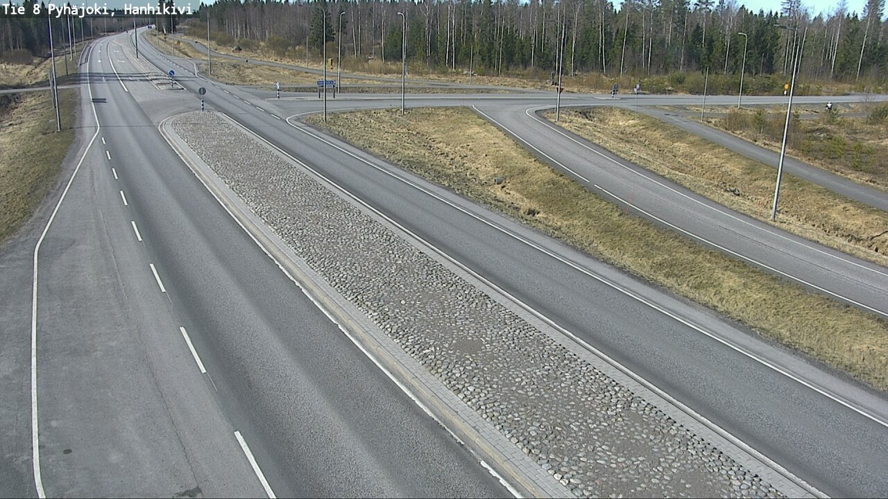 Weather Camera Image Väg 8 Pyhäjoki, Hanhikivi, Pyhäjoki, Pohjois-Pohjanmaa