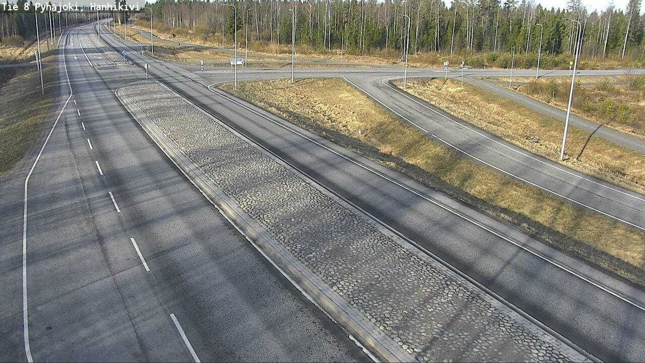 Weather Camera Image Väg 8 Pyhäjoki, Hanhikivi, Pyhäjoki, Pohjois-Pohjanmaa