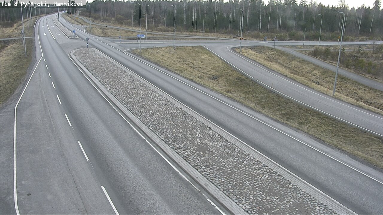 Weather Camera Image Väg 8 Pyhäjoki, Hanhikivi, Pyhäjoki, Pohjois-Pohjanmaa