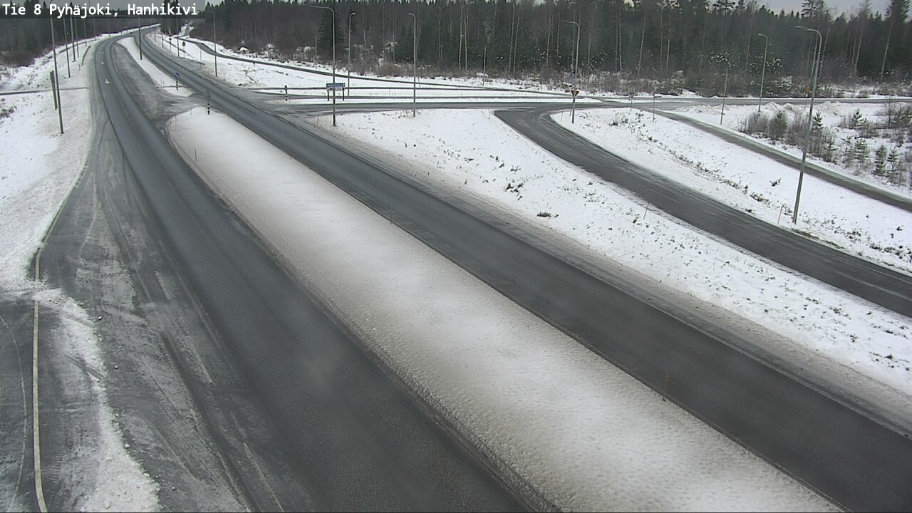 Weather Camera Image Väg 8 Pyhäjoki, Hanhikivi, Pyhäjoki, Pohjois-Pohjanmaa
