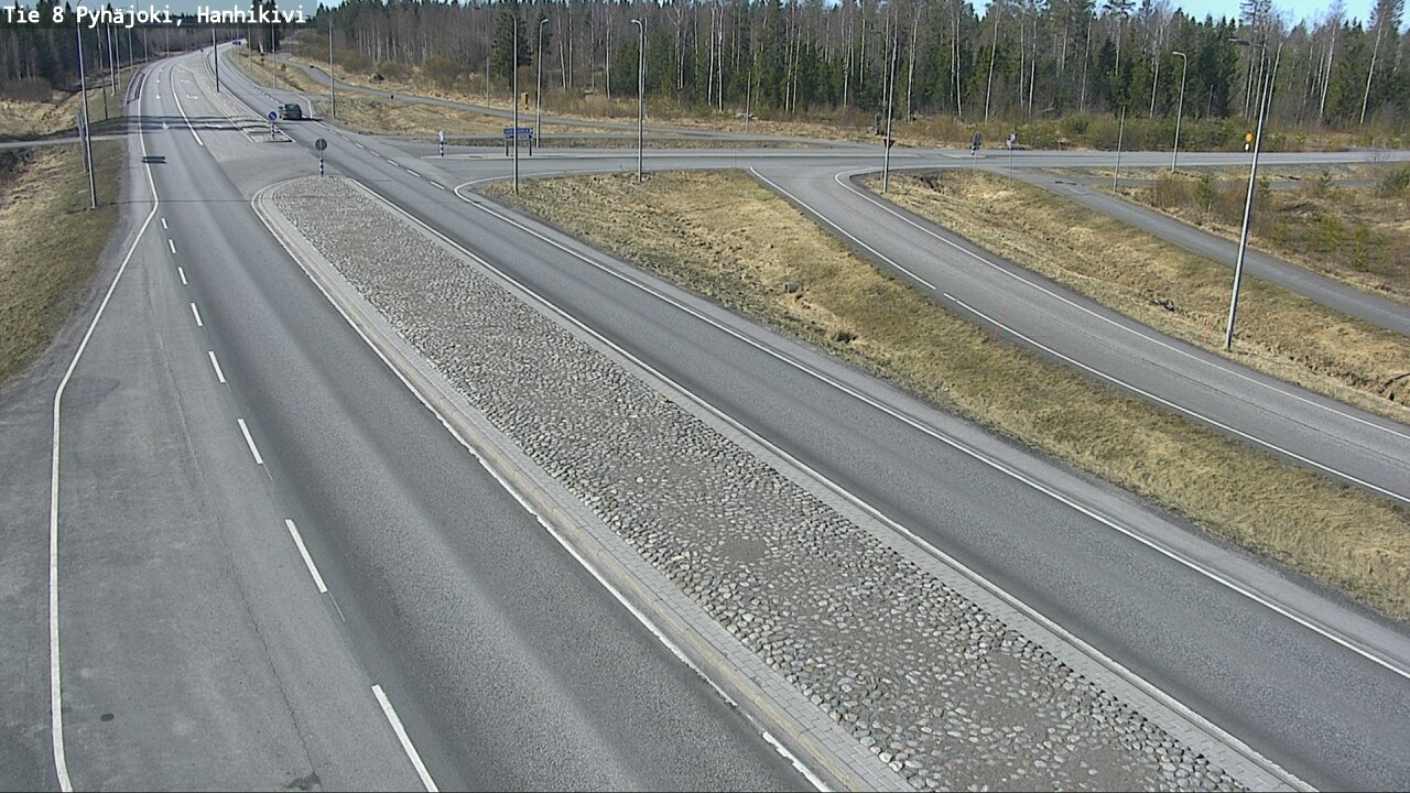 Weather Camera Image Väg 8 Pyhäjoki, Hanhikivi, Pyhäjoki, Pohjois-Pohjanmaa