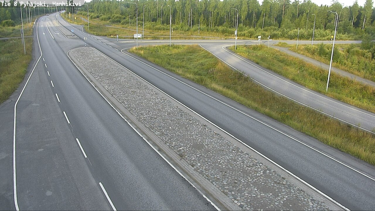 Weather Camera Image Väg 8 Pyhäjoki, Hanhikivi, Pyhäjoki, Pohjois-Pohjanmaa