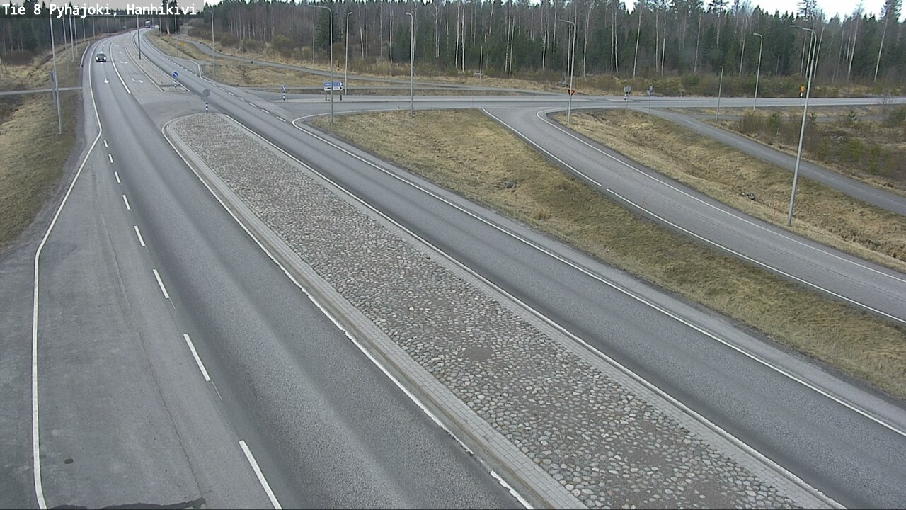 Weather Camera Image Väg 8 Pyhäjoki, Hanhikivi, Pyhäjoki, Pohjois-Pohjanmaa