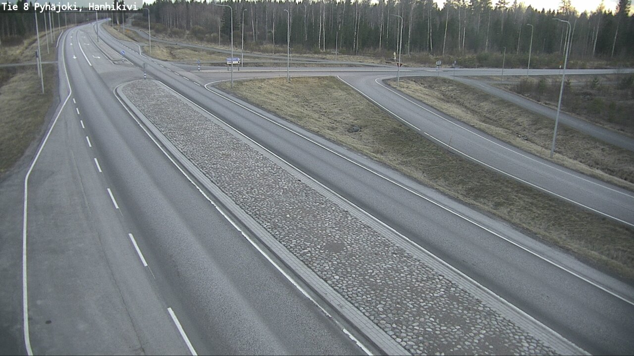 Weather Camera Image Väg 8 Pyhäjoki, Hanhikivi, Pyhäjoki, Pohjois-Pohjanmaa