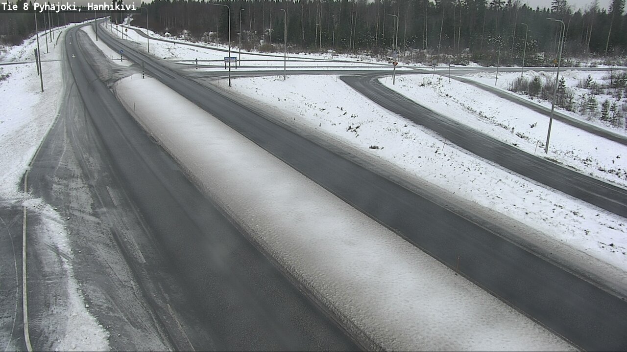 Weather Camera Image Väg 8 Pyhäjoki, Hanhikivi, Pyhäjoki, Pohjois-Pohjanmaa
