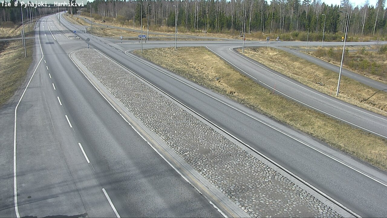 Weather Camera Image Väg 8 Pyhäjoki, Hanhikivi, Pyhäjoki, Pohjois-Pohjanmaa