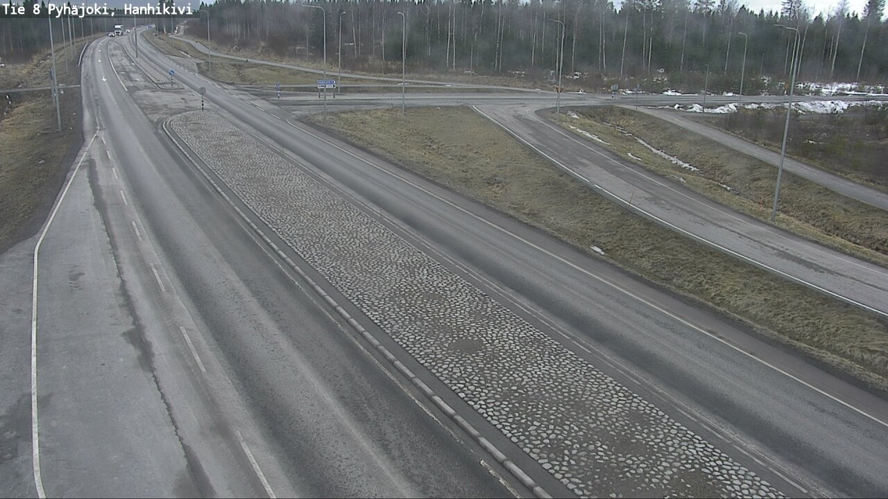 Weather Camera Image Road 8 Pyhäjoki, Hanhikivi, Pyhäjoki, Pohjois-Pohjanmaa