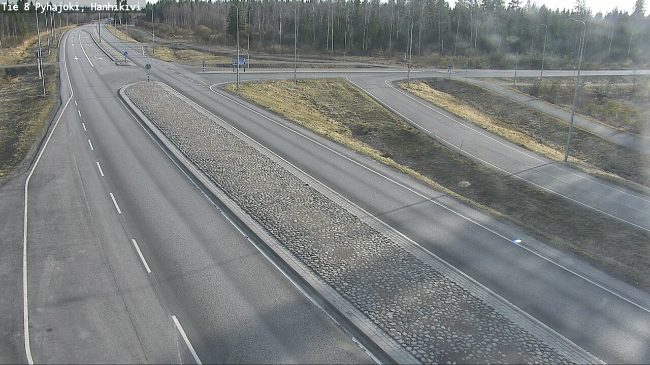 Weather Camera Image Väg 8 Pyhäjoki, Hanhikivi, Pyhäjoki, Pohjois-Pohjanmaa