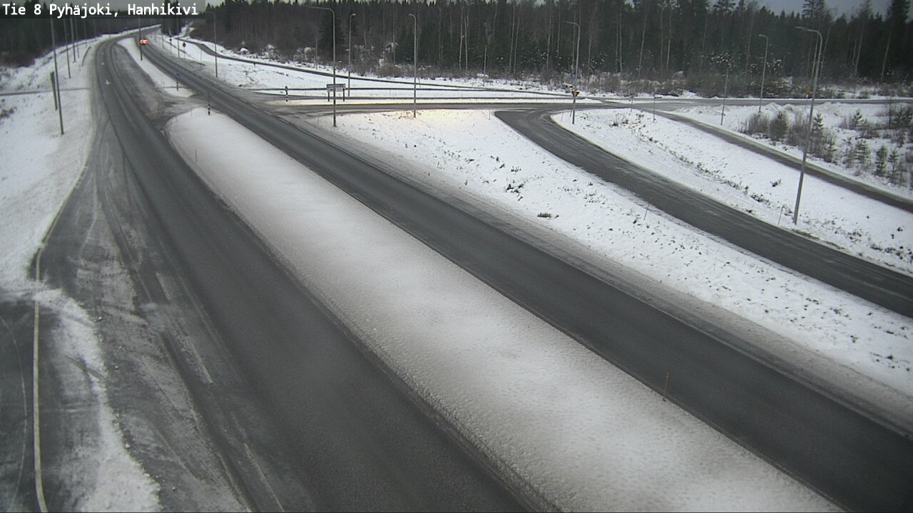 Weather Camera Image Väg 8 Pyhäjoki, Hanhikivi, Pyhäjoki, Pohjois-Pohjanmaa