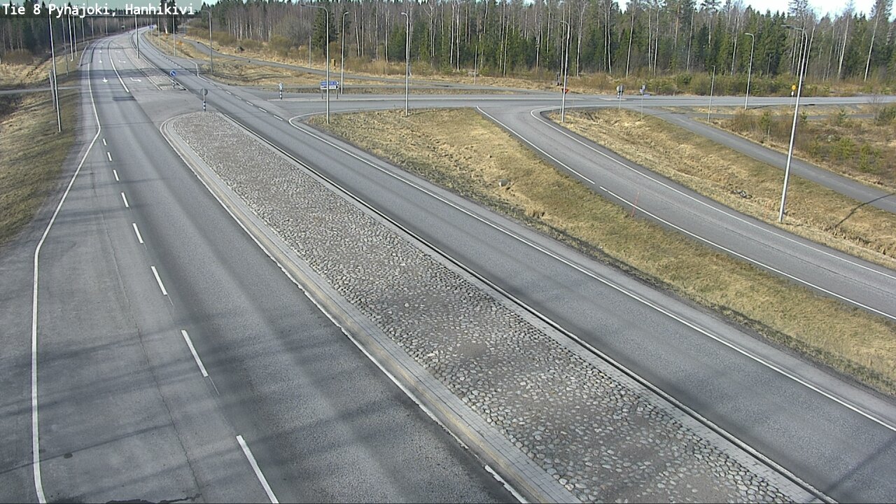 Weather Camera Image Väg 8 Pyhäjoki, Hanhikivi, Pyhäjoki, Pohjois-Pohjanmaa