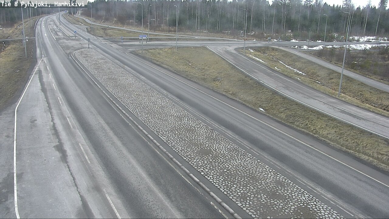 Weather Camera Image Road 8 Pyhäjoki, Hanhikivi, Pyhäjoki, Pohjois-Pohjanmaa