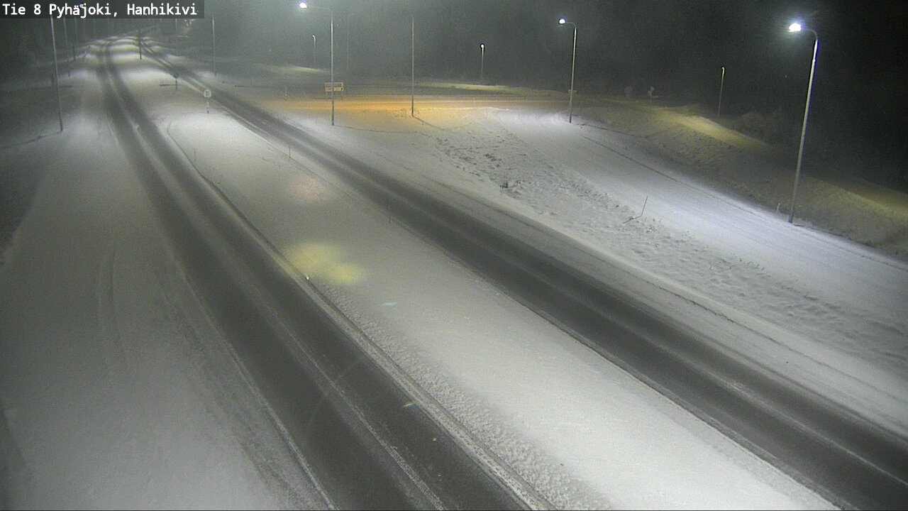 Weather Camera Image Väg 8 Pyhäjoki, Hanhikivi, Pyhäjoki, Pohjois-Pohjanmaa