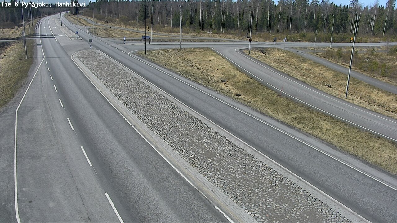 Weather Camera Image Väg 8 Pyhäjoki, Hanhikivi, Pyhäjoki, Pohjois-Pohjanmaa