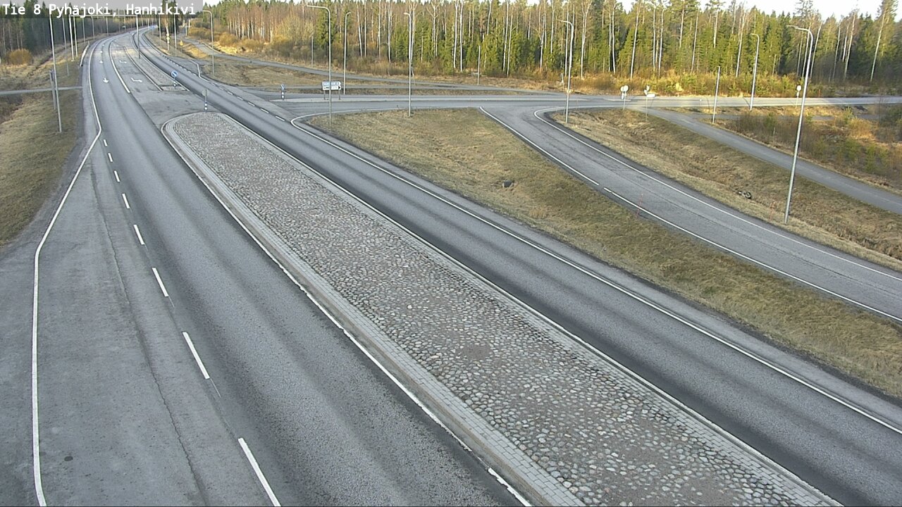 Weather Camera Image Väg 8 Pyhäjoki, Hanhikivi, Pyhäjoki, Pohjois-Pohjanmaa
