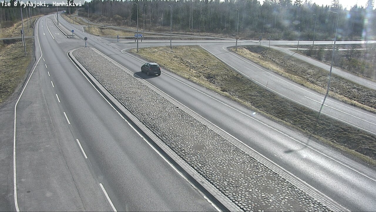Weather Camera Image Väg 8 Pyhäjoki, Hanhikivi, Pyhäjoki, Pohjois-Pohjanmaa