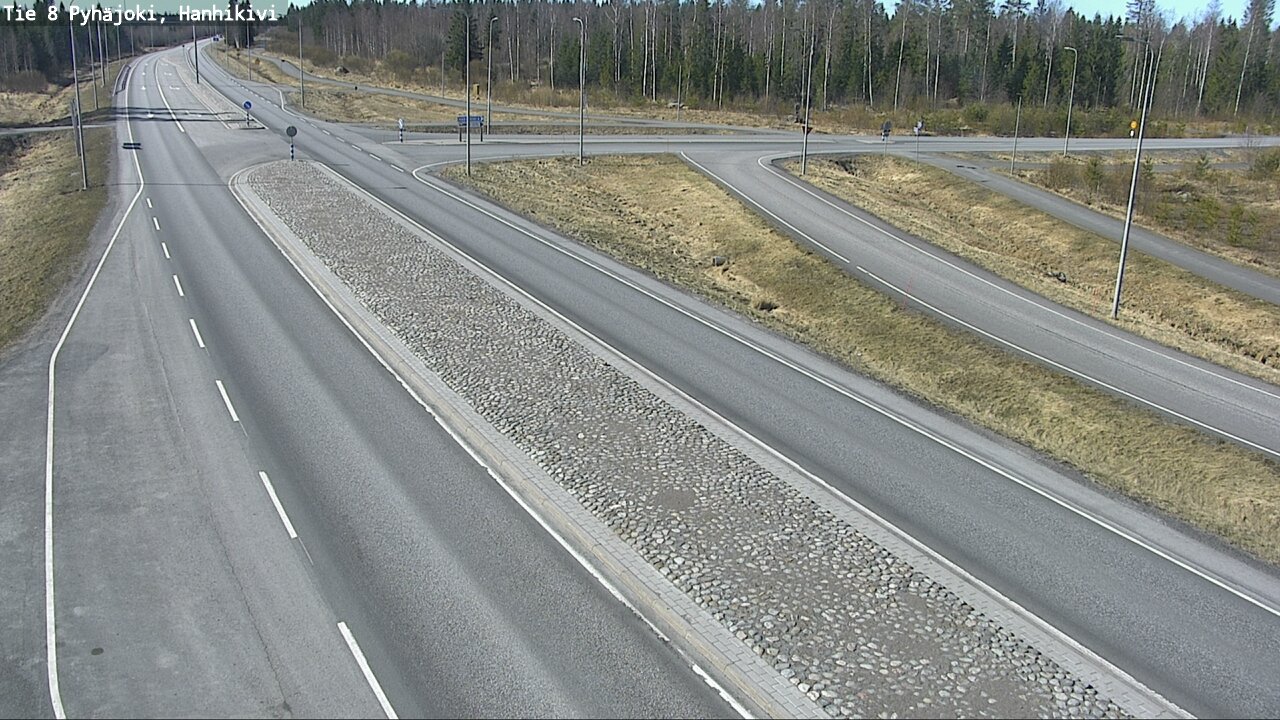 Weather Camera Image Väg 8 Pyhäjoki, Hanhikivi, Pyhäjoki, Pohjois-Pohjanmaa