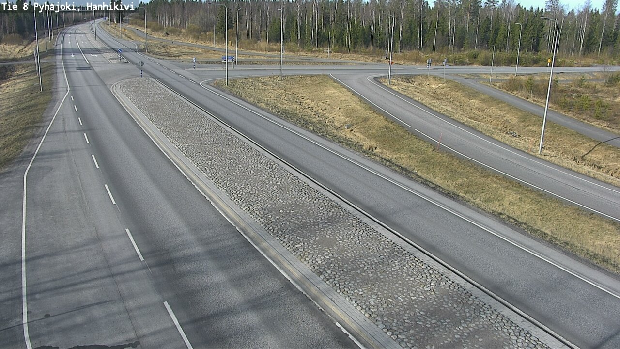 Weather Camera Image Väg 8 Pyhäjoki, Hanhikivi, Pyhäjoki, Pohjois-Pohjanmaa