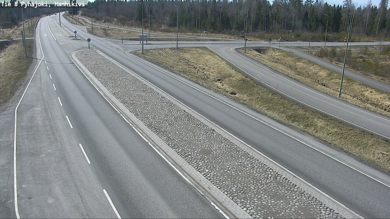 Weather Camera Image Väg 8 Pyhäjoki, Hanhikivi, Pyhäjoki, Pohjois-Pohjanmaa