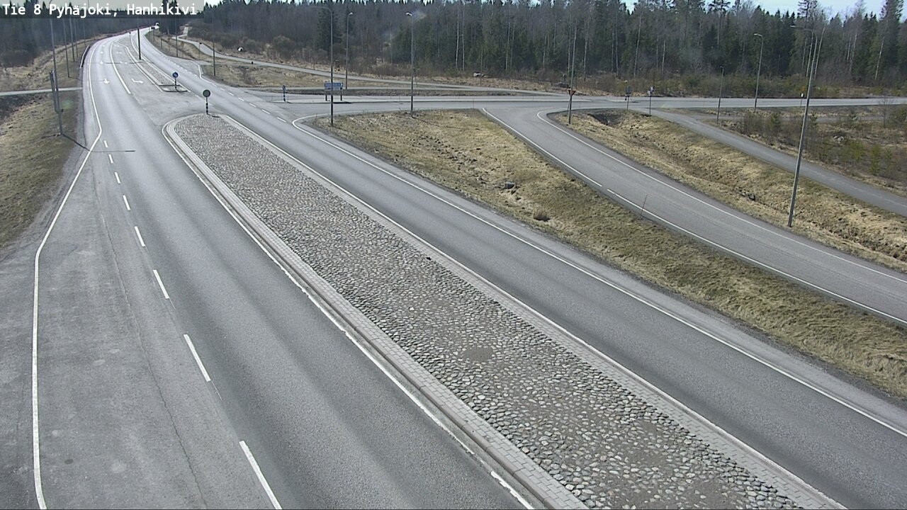 Weather Camera Image Väg 8 Pyhäjoki, Hanhikivi, Pyhäjoki, Pohjois-Pohjanmaa