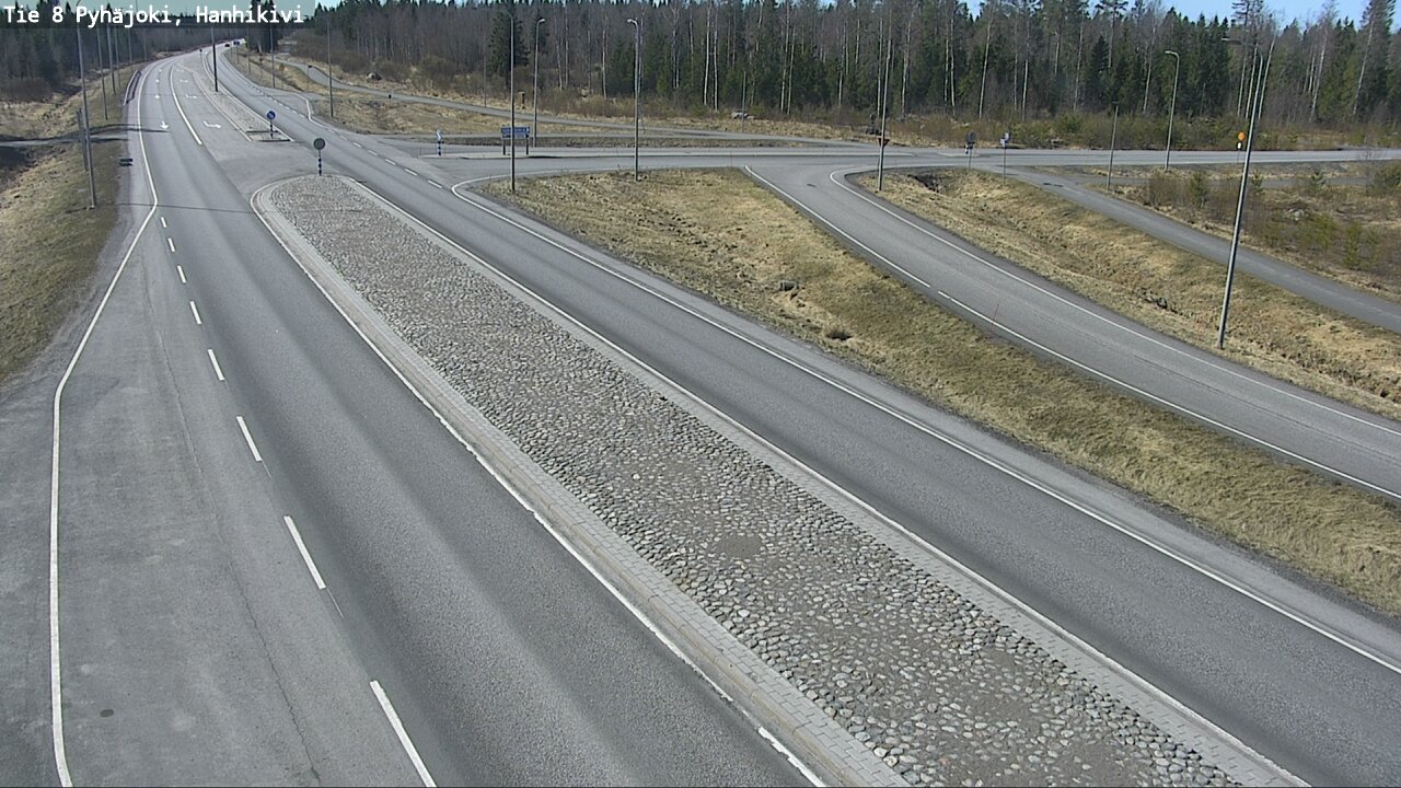 Weather Camera Image Väg 8 Pyhäjoki, Hanhikivi, Pyhäjoki, Pohjois-Pohjanmaa