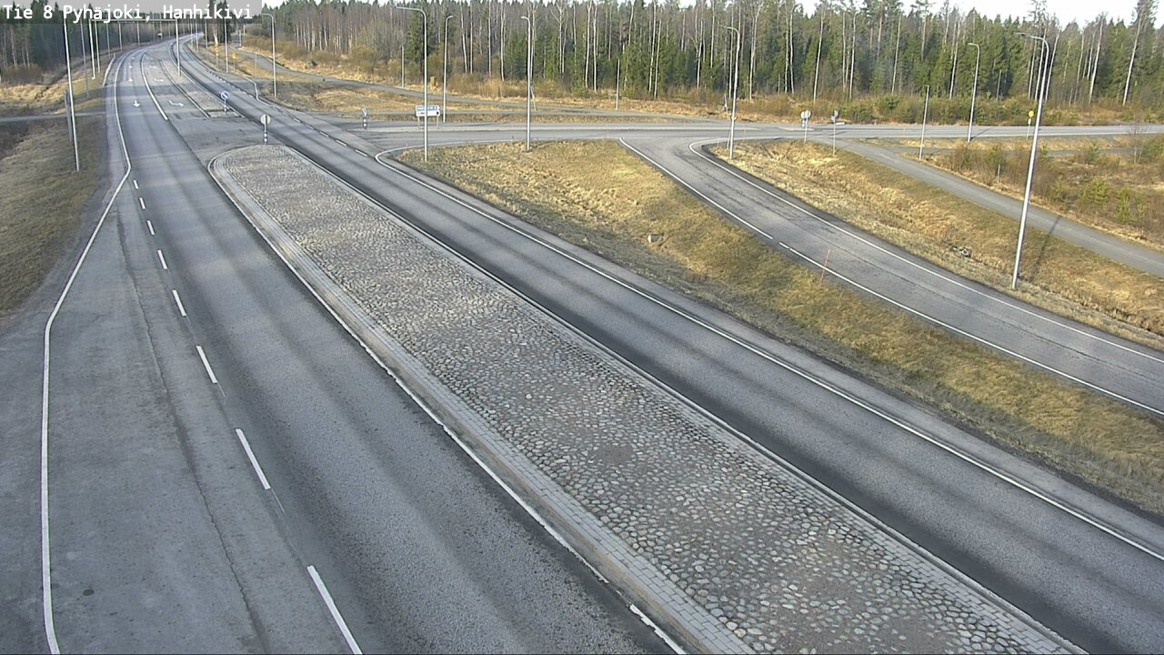 Weather Camera Image Väg 8 Pyhäjoki, Hanhikivi, Pyhäjoki, Pohjois-Pohjanmaa