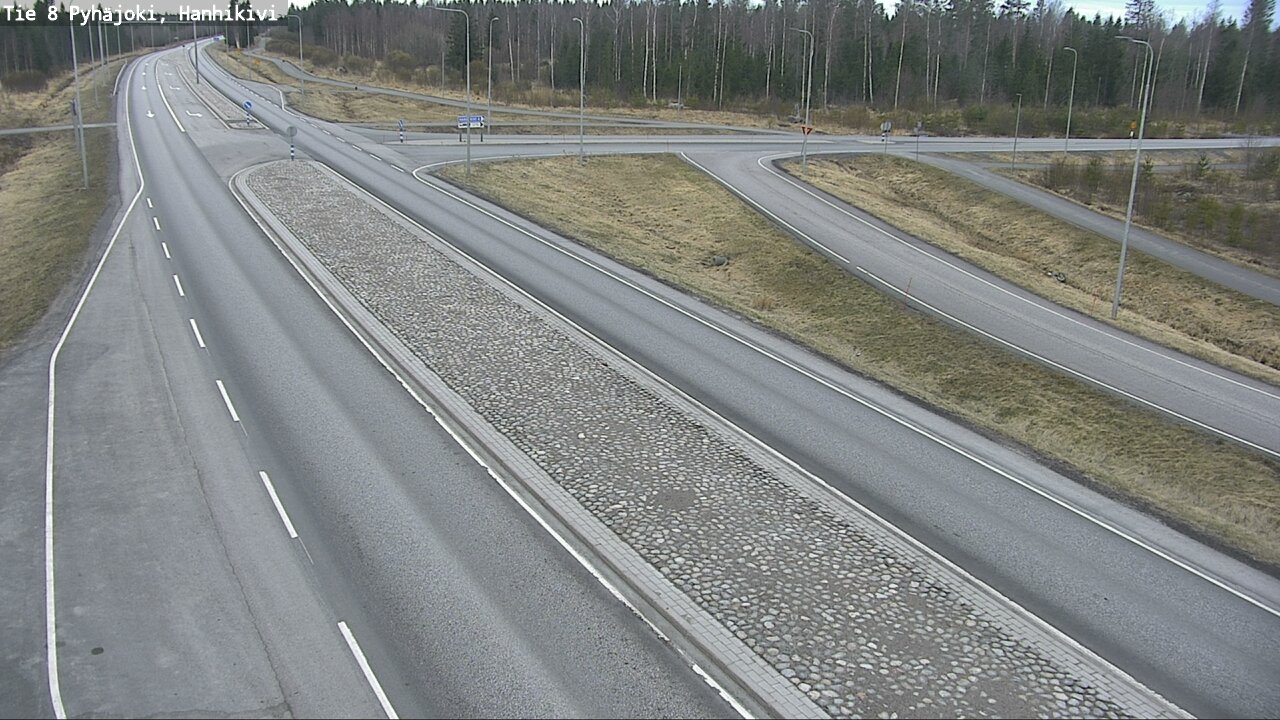 Weather Camera Image Road 8 Pyhäjoki, Hanhikivi, Pyhäjoki, Pohjois-Pohjanmaa
