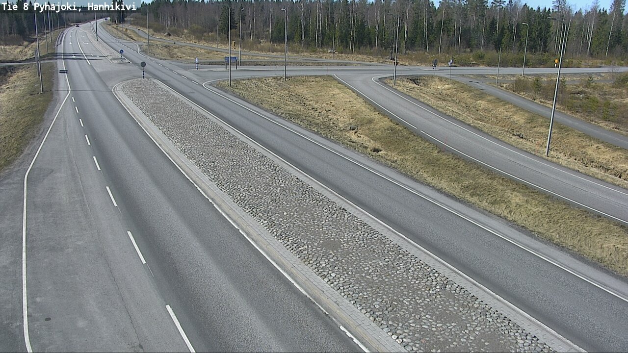 Weather Camera Image Väg 8 Pyhäjoki, Hanhikivi, Pyhäjoki, Pohjois-Pohjanmaa