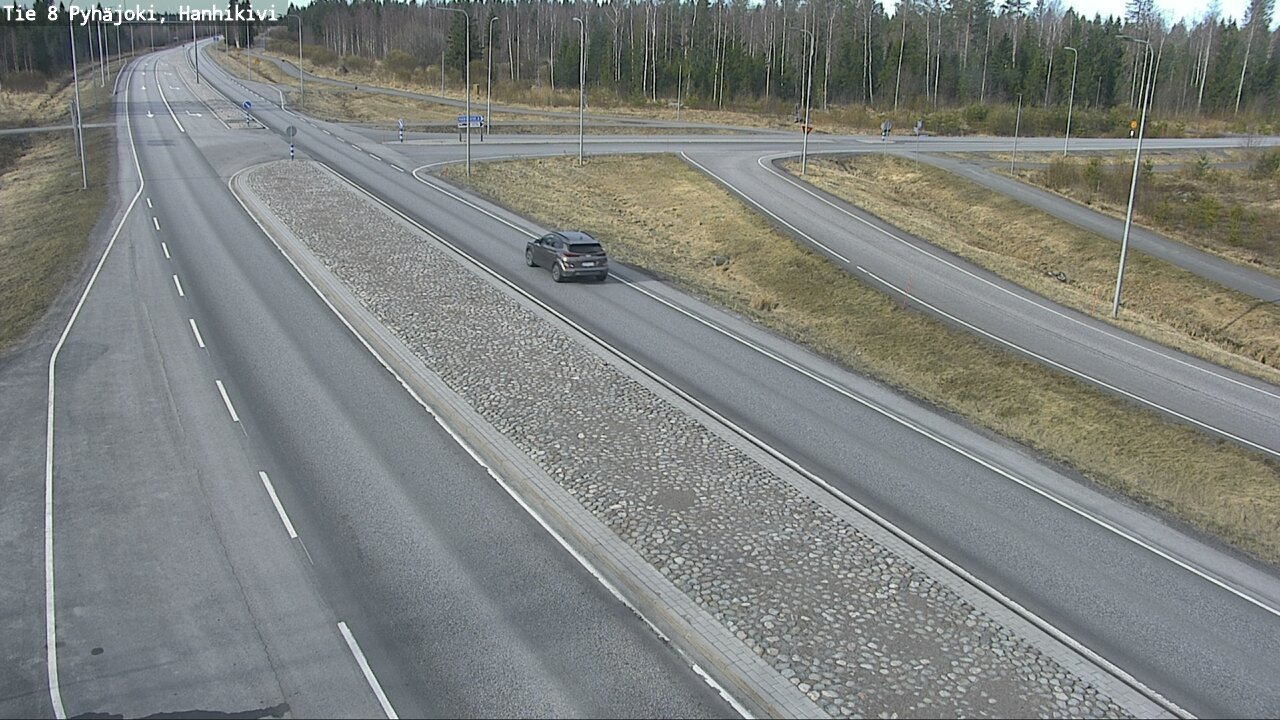 Weather Camera Image Väg 8 Pyhäjoki, Hanhikivi, Pyhäjoki, Pohjois-Pohjanmaa