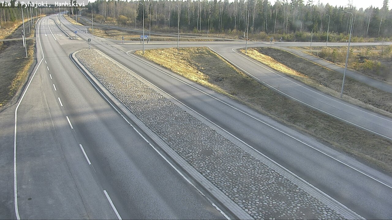 Weather Camera Image Väg 8 Pyhäjoki, Hanhikivi, Pyhäjoki, Pohjois-Pohjanmaa