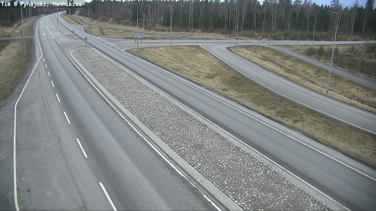 Weather Camera Image Road 8 Pyhäjoki, Hanhikivi, Pyhäjoki, Pohjois-Pohjanmaa