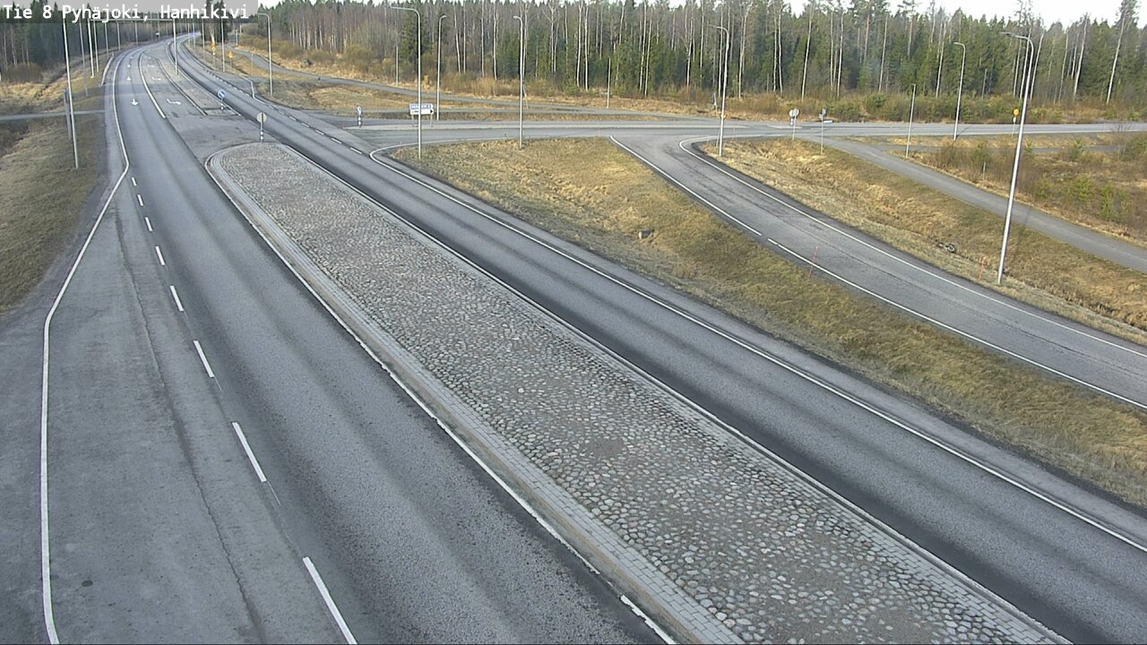 Weather Camera Image Väg 8 Pyhäjoki, Hanhikivi, Pyhäjoki, Pohjois-Pohjanmaa