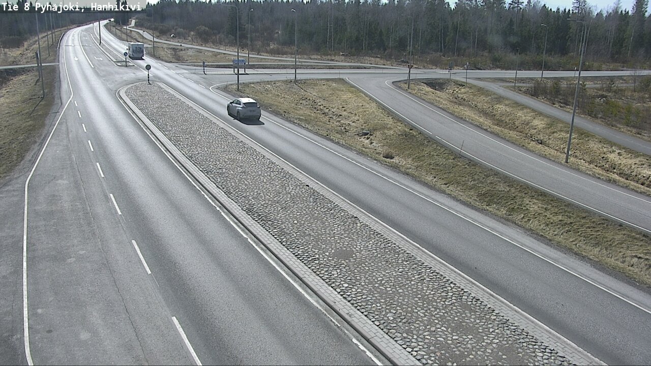Weather Camera Image Väg 8 Pyhäjoki, Hanhikivi, Pyhäjoki, Pohjois-Pohjanmaa