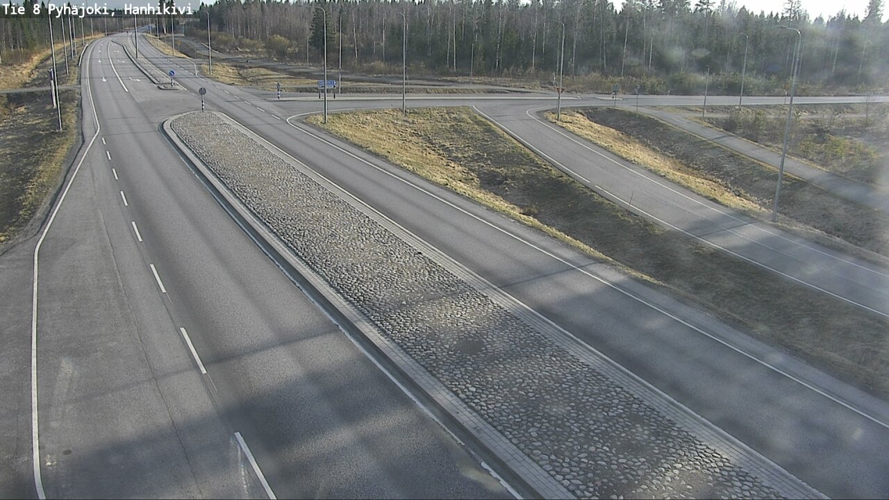 Weather Camera Image Väg 8 Pyhäjoki, Hanhikivi, Pyhäjoki, Pohjois-Pohjanmaa