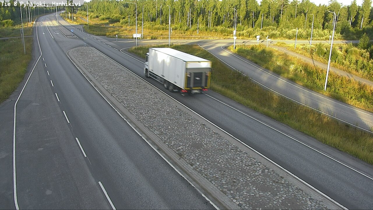 Weather Camera Image Väg 8 Pyhäjoki, Hanhikivi, Pyhäjoki, Pohjois-Pohjanmaa