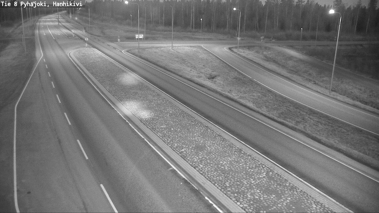 Weather Camera Image Väg 8 Pyhäjoki, Hanhikivi, Pyhäjoki, Pohjois-Pohjanmaa