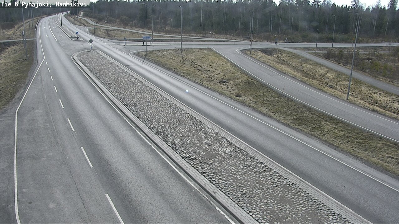 Weather Camera Image Väg 8 Pyhäjoki, Hanhikivi, Pyhäjoki, Pohjois-Pohjanmaa