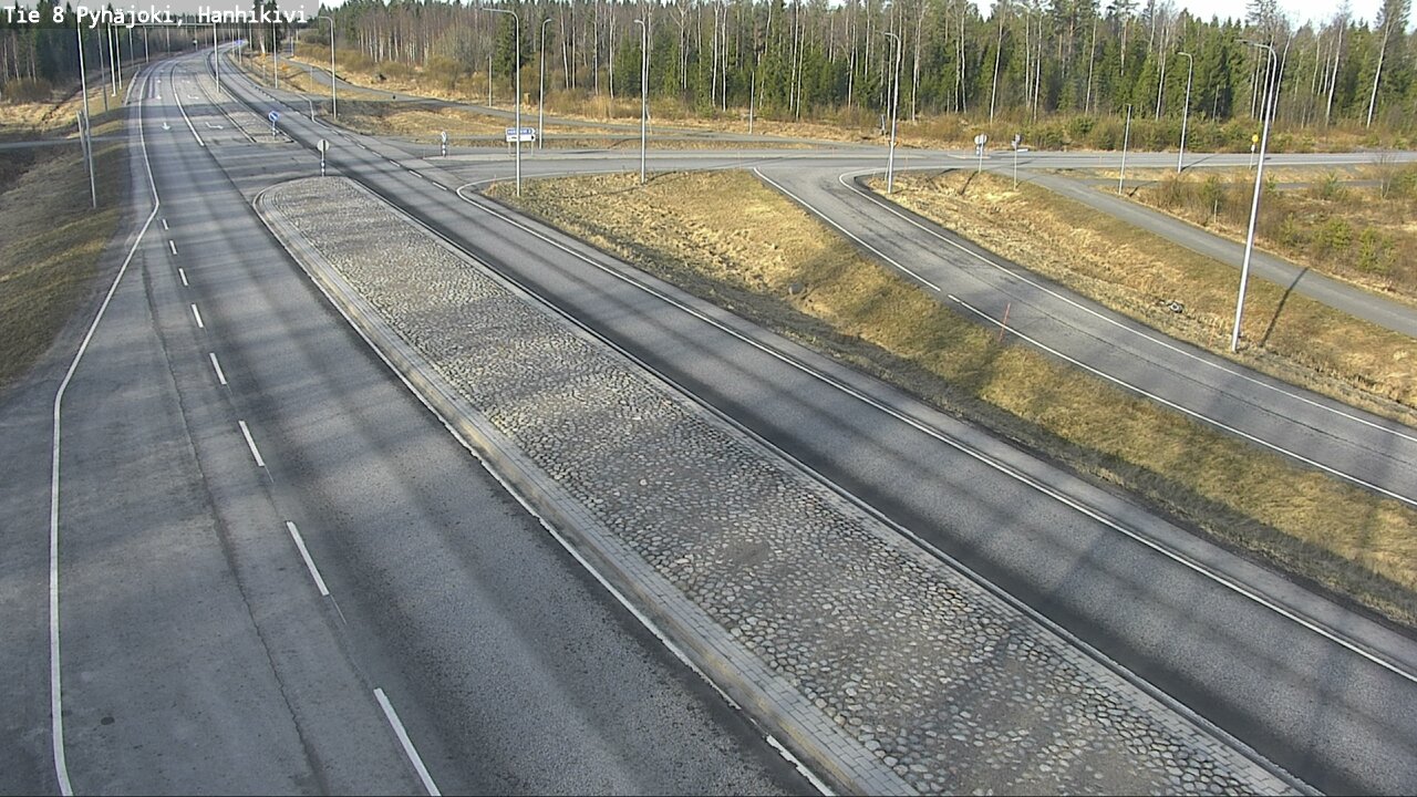 Weather Camera Image Väg 8 Pyhäjoki, Hanhikivi, Pyhäjoki, Pohjois-Pohjanmaa