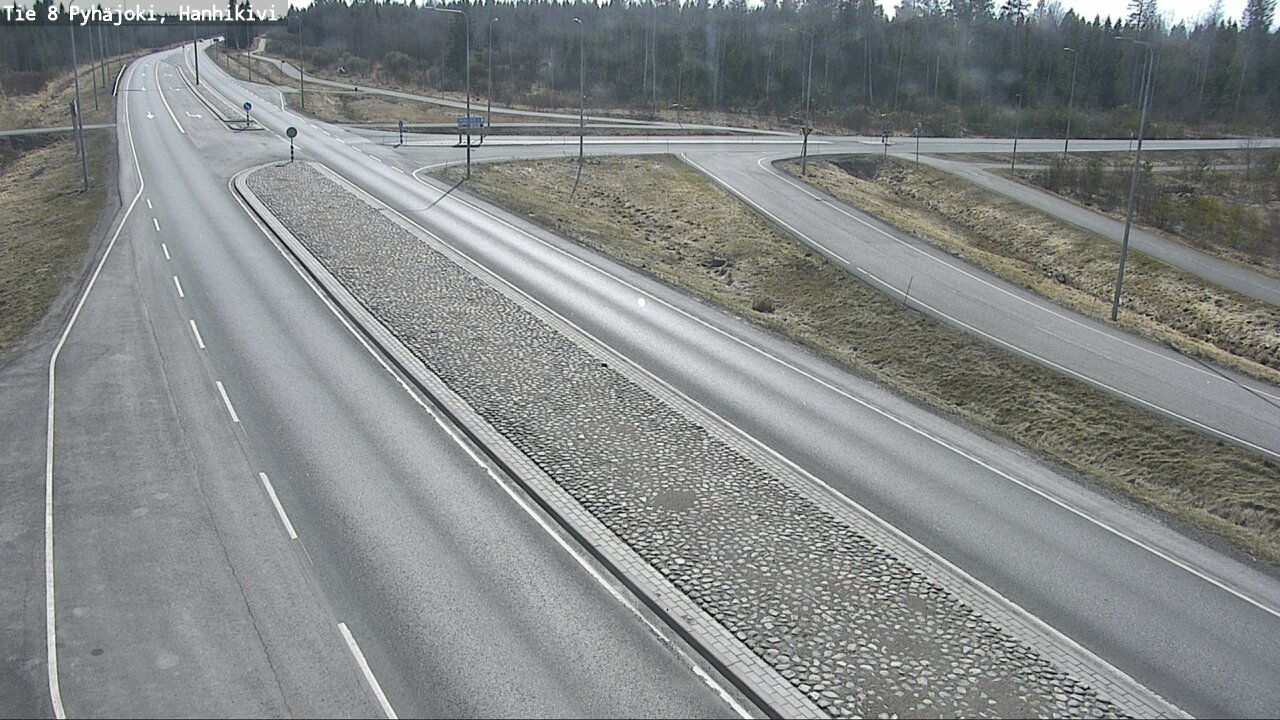 Weather Camera Image Väg 8 Pyhäjoki, Hanhikivi, Pyhäjoki, Pohjois-Pohjanmaa