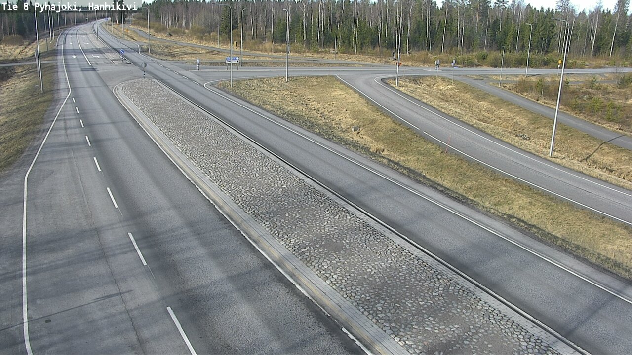 Weather Camera Image Väg 8 Pyhäjoki, Hanhikivi, Pyhäjoki, Pohjois-Pohjanmaa