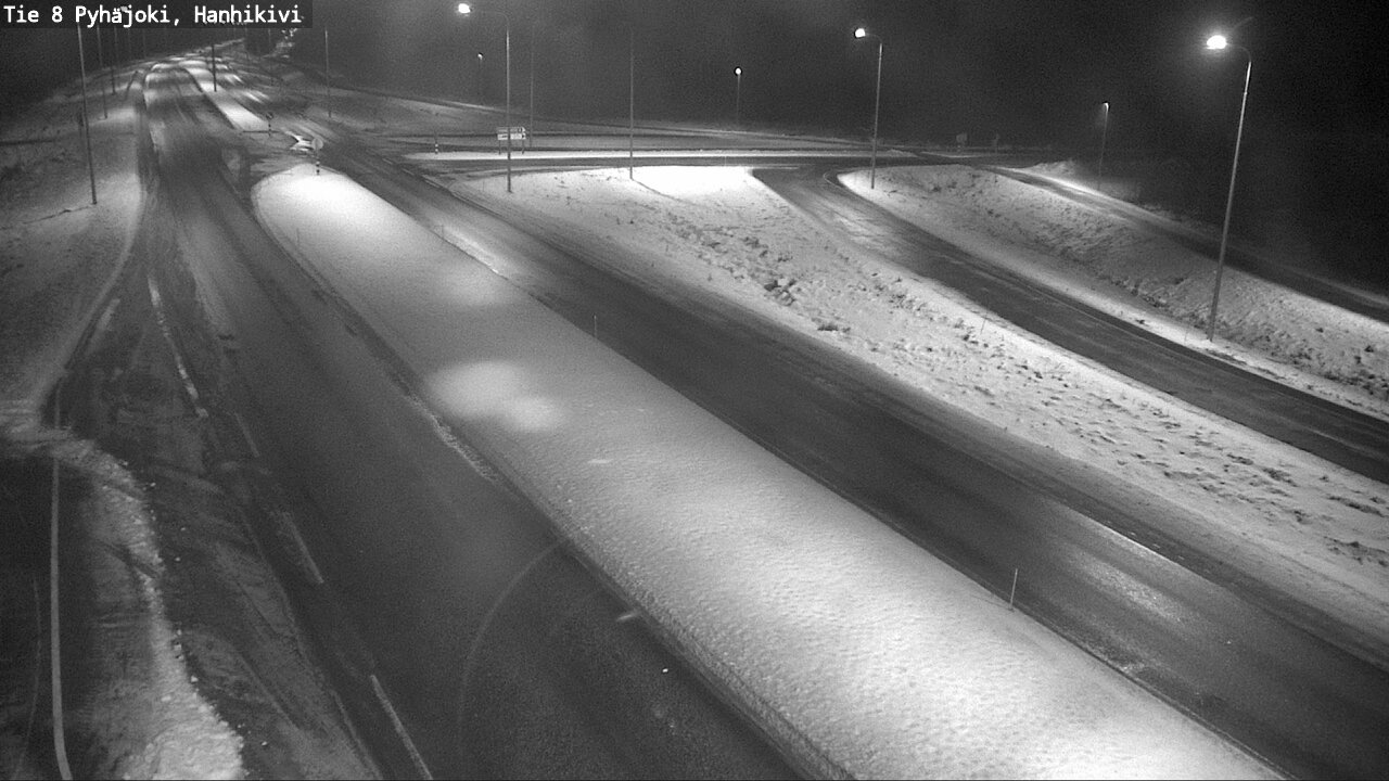 Weather Camera Image Väg 8 Pyhäjoki, Hanhikivi, Pyhäjoki, Pohjois-Pohjanmaa