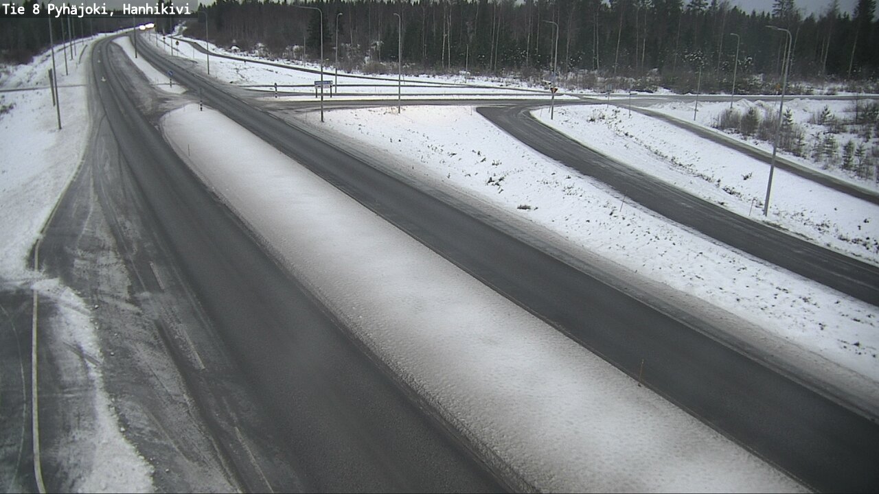 Weather Camera Image Väg 8 Pyhäjoki, Hanhikivi, Pyhäjoki, Pohjois-Pohjanmaa