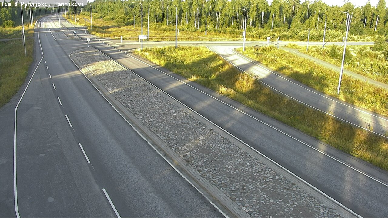 Weather Camera Image Väg 8 Pyhäjoki, Hanhikivi, Pyhäjoki, Pohjois-Pohjanmaa